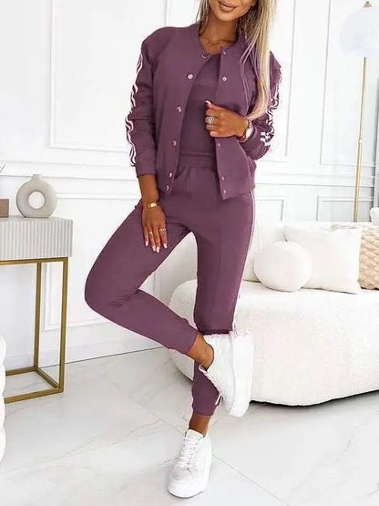 Elegant Striped 3-Piece Suit – Chic & Comfy