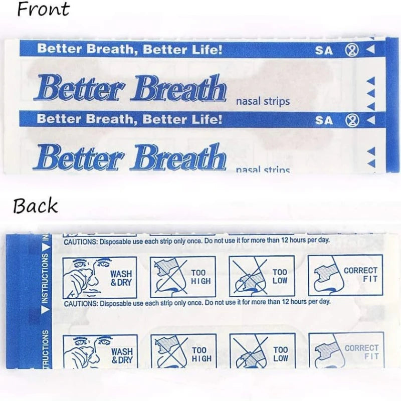 Breathing Nasal Strips Right Way Stop Snoring Anti Snoring Strips Easier Better Breathe Health Care Sleeping Well