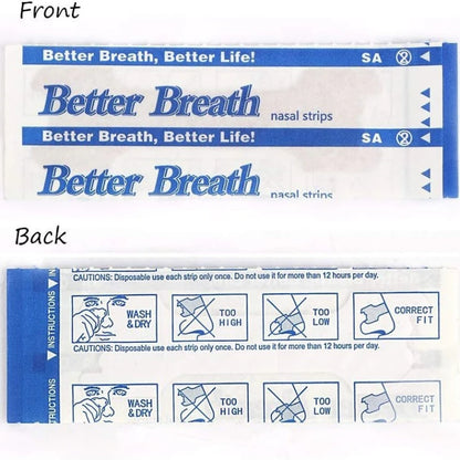 Breathing Nasal Strips Right Way Stop Snoring Anti Snoring Strips Easier Better Breathe Health Care Sleeping Well